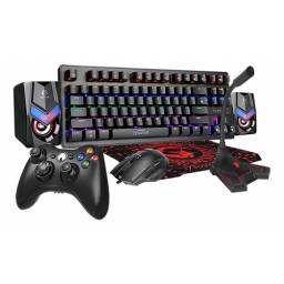 Combo Gamer Teclado Mecanico Mouse Joystick Mem 36