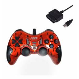 Joystick Gamer Havit Hv-g85 Cable Usb Rojo Ps2 Ps3 Pc