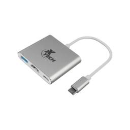 Hub Adaptador XTECH XTC-565 USB Tipo C 3 en 1 HDMI , USB Y TIPO C