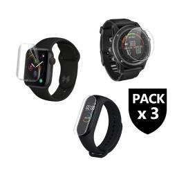 Lamina Hidrogel x 3 Smartwatch Compatible con Fitbit