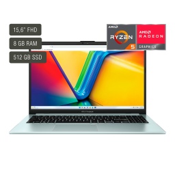 Notebook Asus Vivobook 15,6'' Oled Ryzen 5 8gb 512gb W11