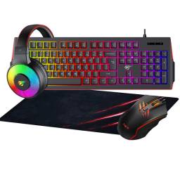 Combo Gamer Teclado Mouse , Pad Xl Y Auriculares Gd7