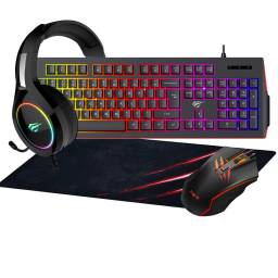 Combo Gamer Teclado Mouse , Pad Xl Y Auriculares Gd9