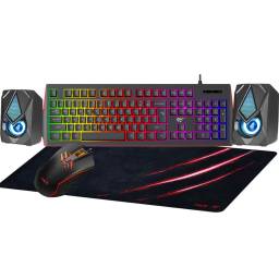 Combo Gamer Teclado Mouse , Pad Xl Y Parlantes Gd17