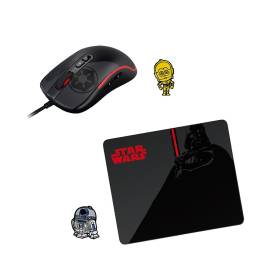 Mouse Gamer + Mouse Pad M Primus Star Wars Darth Vader