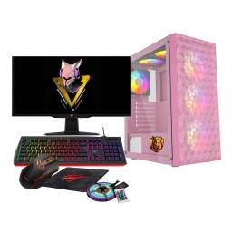 Pc Gamer Rose Ryzen 5 4600g Amd 16gb 480 Gb Ssd Monitor 75HZ Combo GF1PC16R