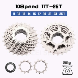 Cassette 10S 11T-25T Sunshine Para Bicicleta De Carretera