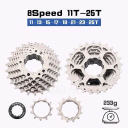 Cassette 8S 11T-25T Sunshine Para Bicicleta De Carretera