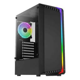 GABINETE AEROCOOL BIONIC G-BK-V1 RGB X1 FAN USB 3.0 GLASS