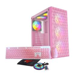 Pc Gamer Rose Ryzen 5 5600gT Amd 32gb 480 Gb Ssd Combo GF1PC24ROSA