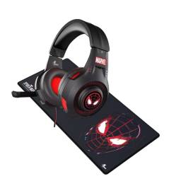 Combo  Auricular Gamer con Micrfono Xtech Marvel miles morales + Mousepad XXL Spiderman miles morales