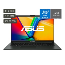 Notebook Asus Vivobook 15,6'' Core I3 8gb 256gb negro 