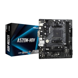 Motherboard Asrock A520m-hdv Amd Am4 Ryzen Series Ddr4