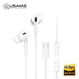 Auriculares Manos Libres Stereo Tipo C 1.2M SJ452 EP-41 Blanco Usams