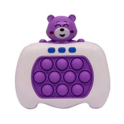 Consola POP IT con luz y sonido diseo Oso violeta 