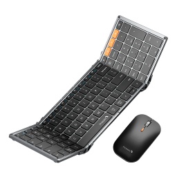 Combo Mouse Y Teclado Bluetooth + Hub Y Cargador ProtoArc Xkm01-lx  negro