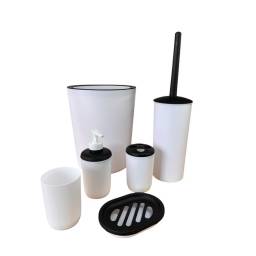 Set bao plstico Blanco 6 piezas 