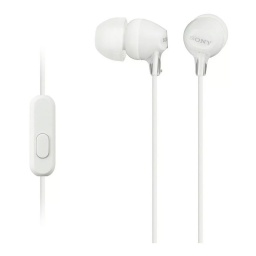 Auriculares Cableados Sony Mdr-ex15ap 3,5mm 100mw Mic blanco