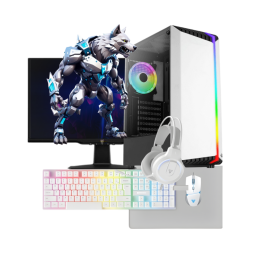 Pc Gamer AMD Ryzen 3 3200G 16gb Ram 240 Gb Ssd Silver White  MONITOR 22  75 Hz VIEWSONIC SF1PC7