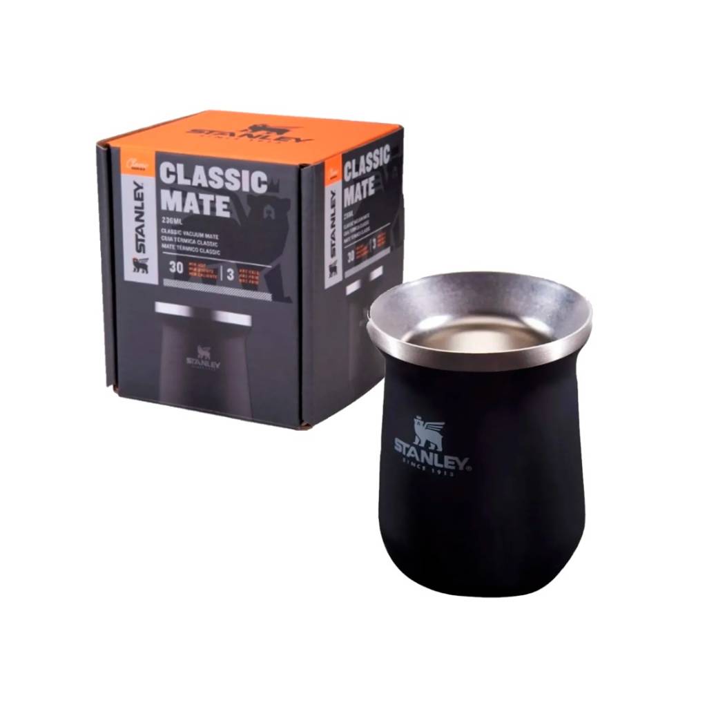 Lleva tu mate a cualquier parte con el Mate Stanley 236ml de Acero Inoxidable. Perfecto para mantener tu bebida caliente por más tiempo y garantía de por vida.