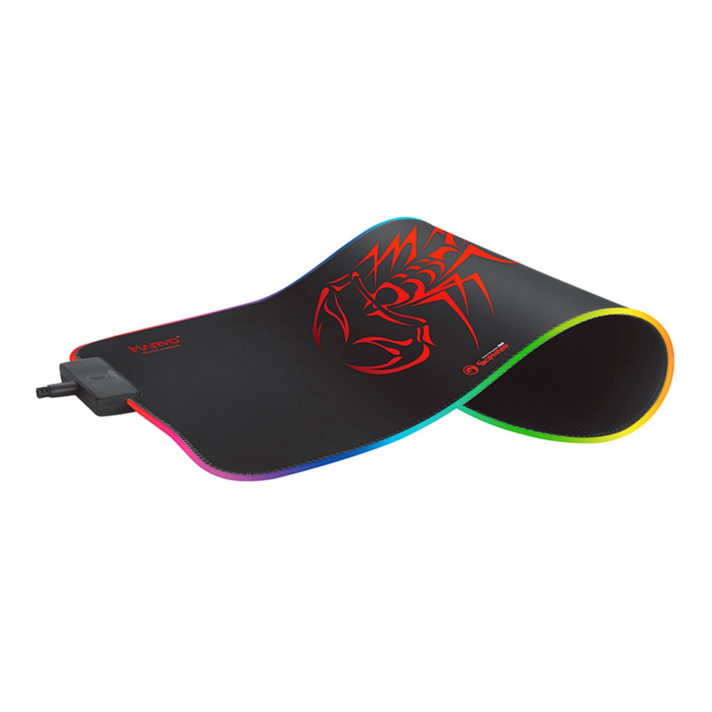 Transforma tu espacio de juego con el Mousepad Gaming Marvo MG-G08 RGB. Con un cable de 2m y un acabado negro elegante, ofrece un control excepcional para tus partidas. Las luces RGB crean un ambiente dinámico y atractivo. ¡Haz de cada sesión de juego una