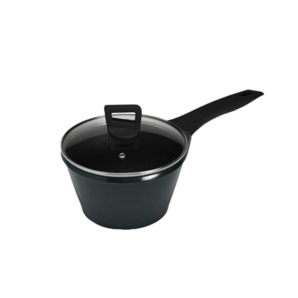 Cocina con facilidad y estilo con la Olla con Mango Antiadherente COMET 18cm Negro. Su superficie antiadherente facilita la limpieza y evita que los alimentos se peguen. Además, su mango antiadherente te ofrece un agarre cómodo y seguro.