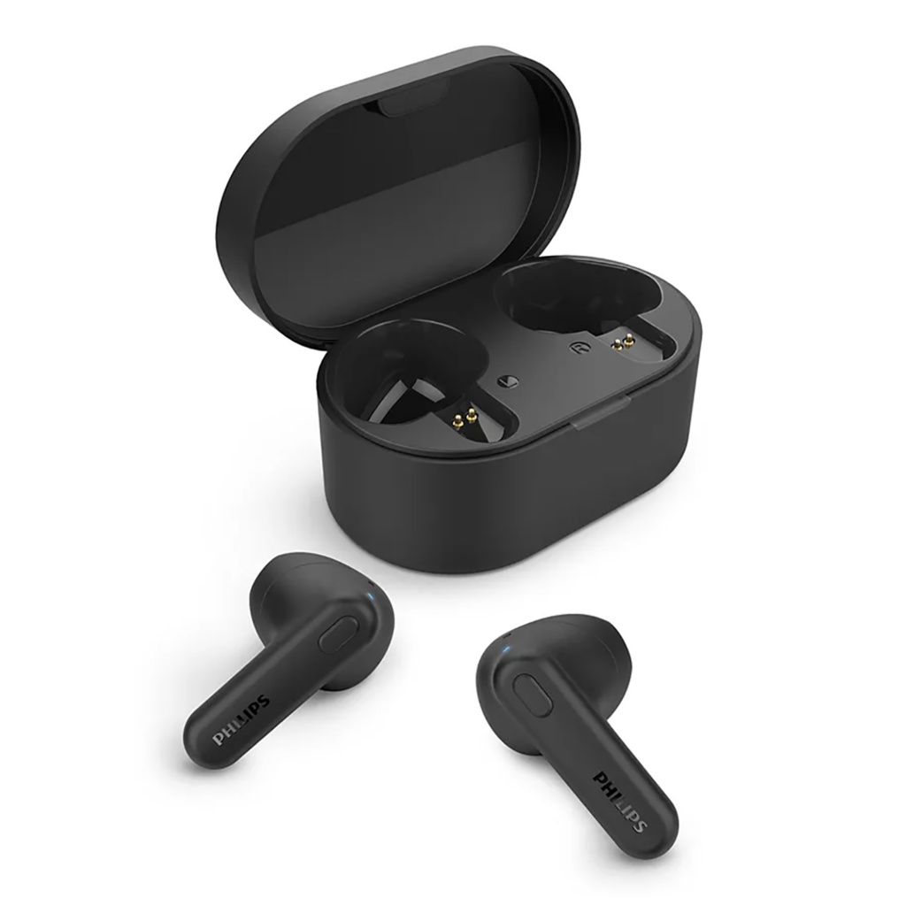 Potencia tu música con los auriculares inalámbricos Philips TAT1138. Su diseño resistente IPX4 y calidad de sonido te acompañan en cada momento. ¡Hazte con ellos y disfruta sin límites!