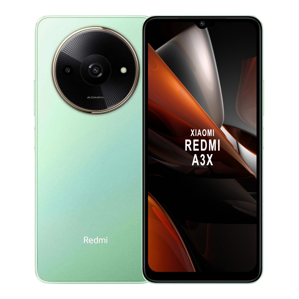 "Vive la experiencia móvil con el Xiaomi Redmi A3X. Con 4 GB de RAM, 128 GB de almacenamiento y cámaras duales, captura momentos inolvidables. ¡Atrévete al verde!" 