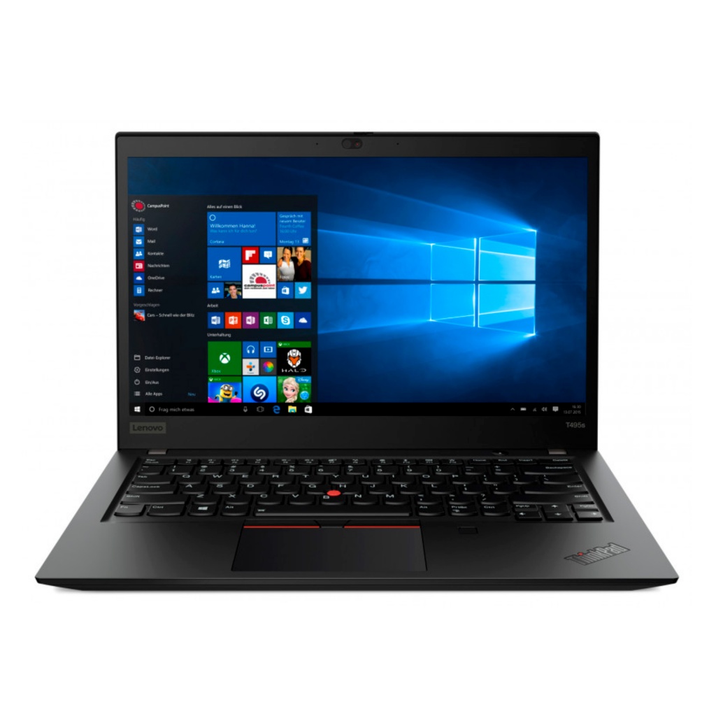 laptop, Lenovo, ThinkPad, E495, resistente, pantalla, 14'', anti-reflejo, 1366 x 768, procesador, AMD Ryzen 5, 16GB, RAM, disco, SSD, 256GB, Windows 10 Pro, gráficos, Radeon Vega 8, certificación, MIL-STD-810G, conectividad, WiFi 5, Bluetooth 4.2, puertos