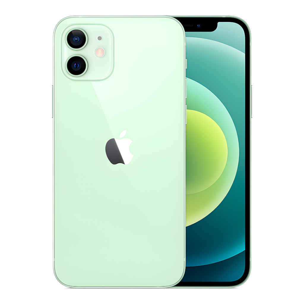 El iPhone 12 en verde es pura elegancia. Disfruta de su pantalla de 6,1'', 4GB de RAM y 64GB de almacenamiento. ¡Haz fotos impresionantes con su cámara de 12MP y destaca entre la multitud!