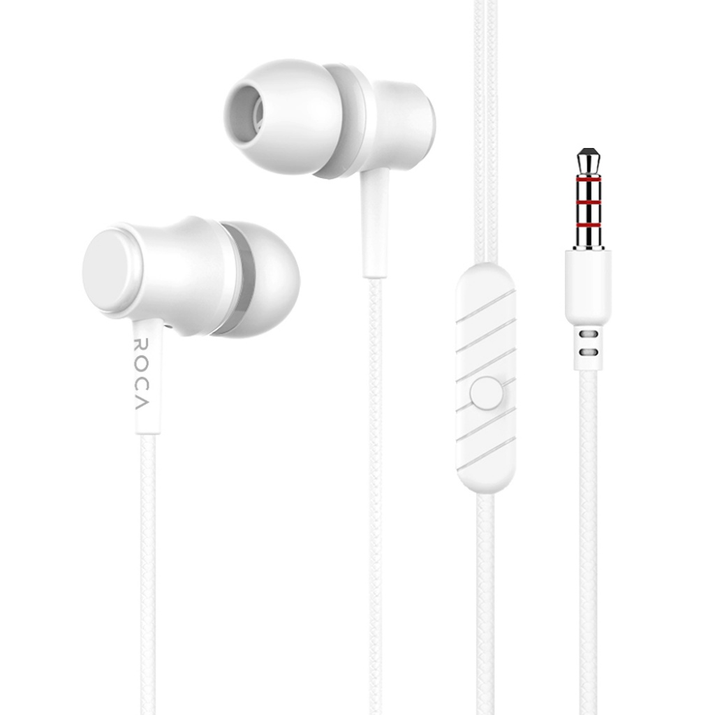 Experimenta la libertad de moverte mientras escuchas tu música con los Manos Libres Estéreo ROCA Universal. Su conector de 3.5mm y diseño blanco los hacen compatibles con muchos dispositivos, brindándote comodidad y un sonido excepcional. ¡No te los pierd