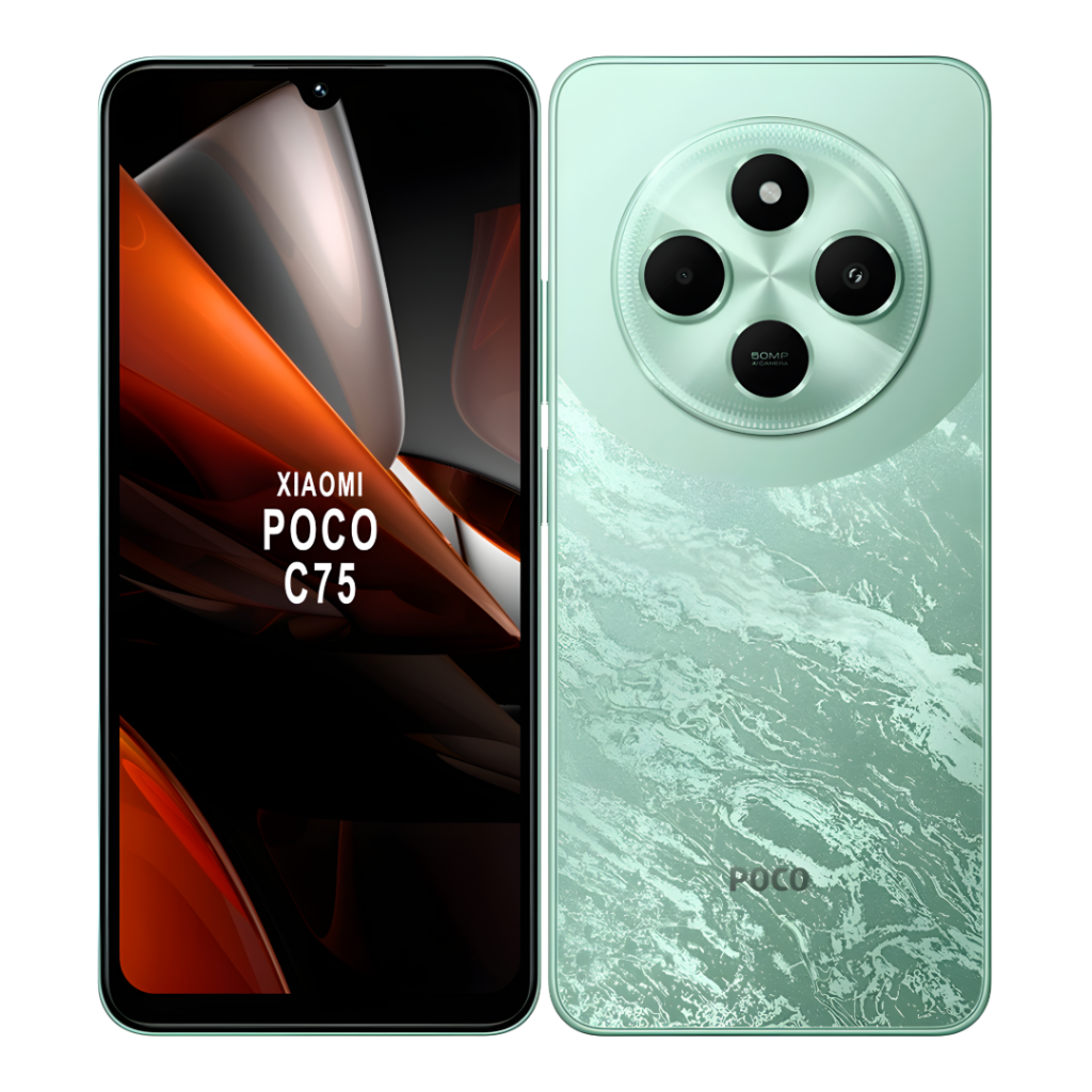 Déjate cautivar por el Xiaomi Poco C75 en un elegante color verde. Este dispositivo cuenta con una pantalla de 6,88", conectividad 4G, 8GB de RAM y 256GB de almacenamiento, ofreciéndote un rendimiento sólido y una cámara de 50MP. ¡Conéctate a la tecnologí