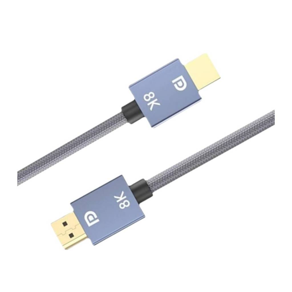 Eleva tu experiencia multimedia con el Cable Display Port 1.4 Macho-Macho de 2 metros. Compatible con 8K a 60Hz y 4K a 120Hz, ofrece una transmisión de video impecable. Ideal para monitores y proyectores, es la solución perfecta para tus necesidades de al