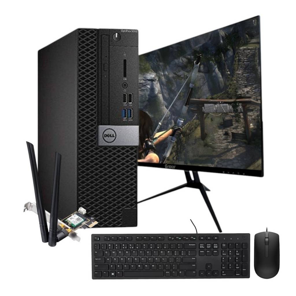 Experimenta la combinación perfecta de potencia, visualización y conectividad con este paquete que incluye el PC Dell OptiPlex 5050 SFF, el monitor Dell Tero de 24" y la tarjeta WiFi 6 Cudy. El OptiPlex 5050 SFF, con su procesador Core i5, 8GB de RAM y 25