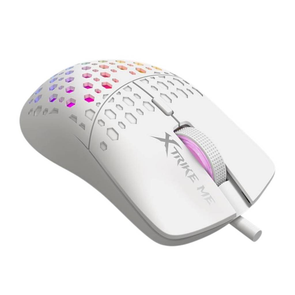 El Mouse Gamer Xtrike Me GM-209W RGB en blanco es la herramienta ideal para gamers. Con su diseño atractivo y tecnología de retroiluminación, combina funcionalidad y estilo. Mejora tu precisión y velocidad en cada partida. ¡No te quedes sin el tuyo y llev