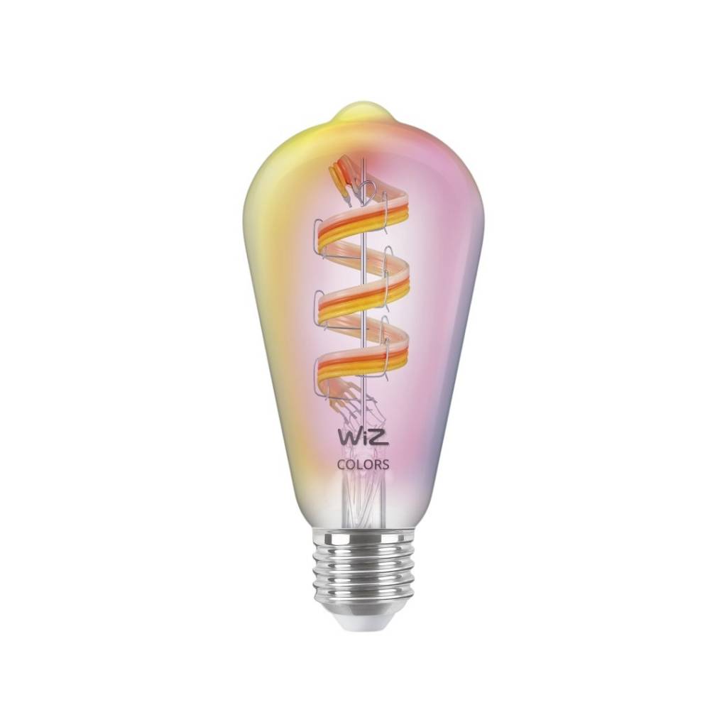 Descubre la versatilidad de la Lámpara LED Inteligente Philips Wiz. Con 6,3W y diseño ST64 E27, ofrece luz blanca y color, perfecta para cualquier ambiente. Conéctala a tu red Wi-Fi y controla la iluminación desde tu smartphone. ¡Crea el ambiente ideal en