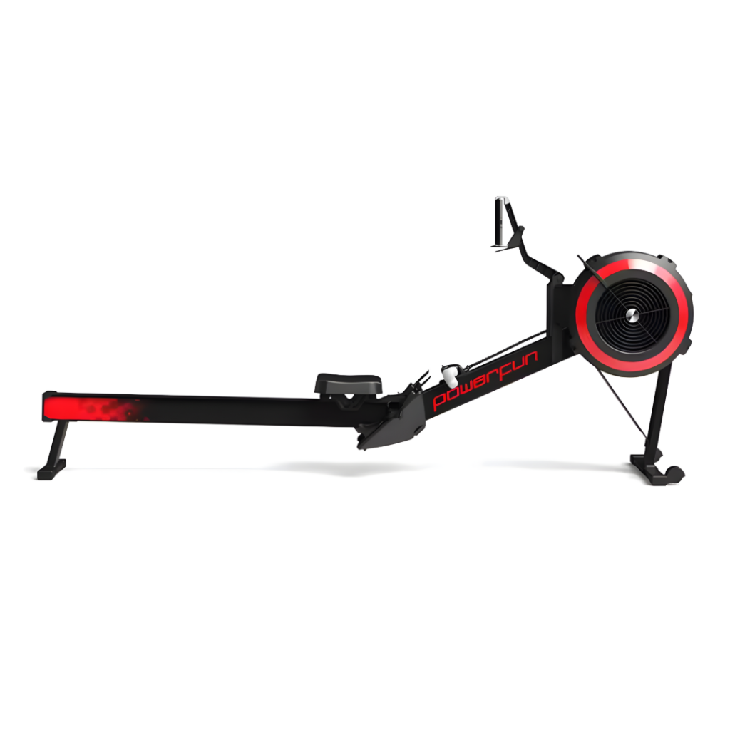 La Máquina para Remo ThinkRider PowerFun R500 es perfecta para quienes buscan un entrenamiento efectivo. Con capacidad de hasta 135 kg, proporciona resistencia y durabilidad. Su diseño negro moderno la hace ideal para cualquier sala de ejercicios. ¡Remar 