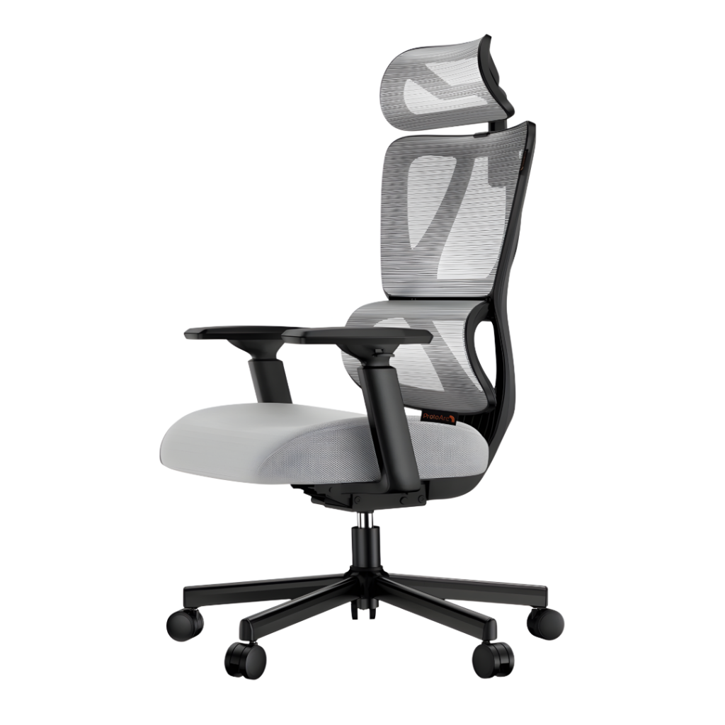 La Silla de Escritorio Ergonómica ProtoArc EC100 es la solución perfecta para quienes buscan confort y funcionalidad. Ajustable hasta 130° y con rotación de 360°, se adapta a tus necesidades. Su diseño ergonómico promueve una postura saludable. 