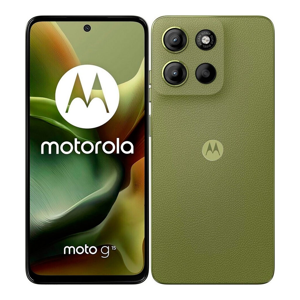 Potencia y diseño se unen en el Motorola G15 verde. Con 6,72'' de pantalla, 4G, 4 GB de RAM y 256 GB de almacenamiento, captura cada detalle con su cámara dual de 50 MP. ¡No te lo pierdas!  