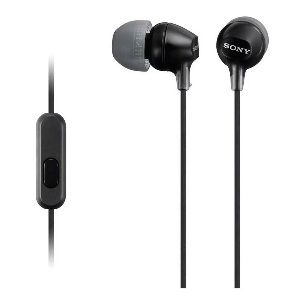 Eleva tu experiencia auditiva con los auriculares Sony MDR-EX15AP. Potencia de 100mW, micrófono y diseño cómodo, perfectos para disfrutar de música y llamadas. ¡Consíguelo en negro!