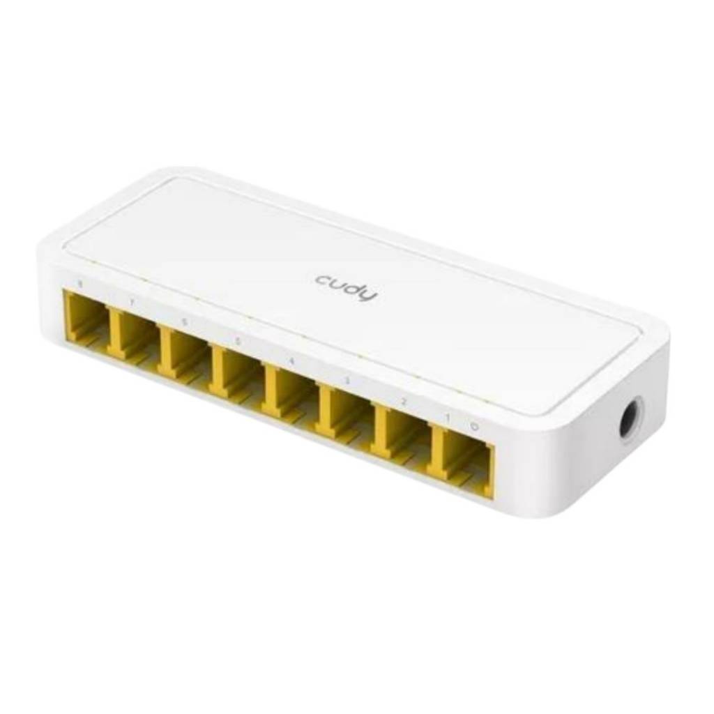 Mejora tu red local con el Switch Cudy de 8 puertos. Velocidad de 10/100 Mbps para una conexión fluida y confiable. ¡Ideal para cualquier entorno de trabajo