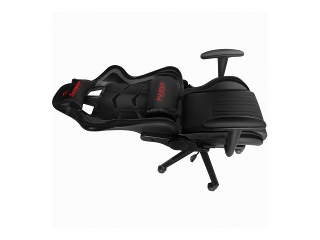 La Silla Gaming Marvo CH-106 combina estilo y funcionalidad. Con giro de 360° y respaldo que se reclina a 180°, proporciona el soporte necesario para largas horas de juego. Su diseño negro elegante se adapta a cualquier ambiente.