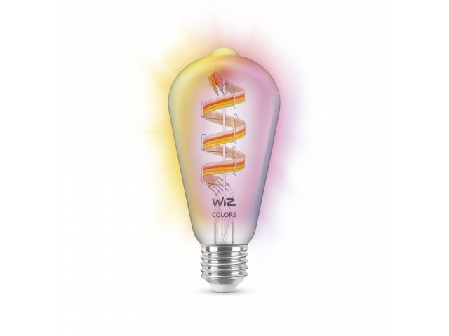 Descubre la versatilidad de la Lámpara LED Inteligente Philips Wiz. Con 6,3W y diseño ST64 E27, ofrece luz blanca y color, perfecta para cualquier ambiente. Conéctala a tu red Wi-Fi y controla la iluminación desde tu smartphone. ¡Crea el ambiente ideal en