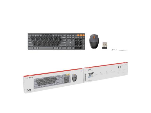 Mejora tu productividad con el  kit Teclado y Mouse Inalámbrico WK895 Gris. Este combo ofrece un diseño ergonómico, conexión Bluetooth de alta velocidad y batería de larga duración.