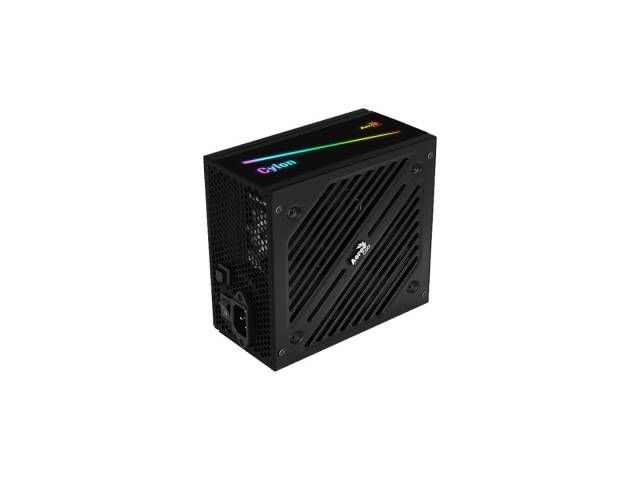 Disfruta de la Eficiencia 80 PLUS  para un ahorro de energía y un funcionamiento silencioso. 700W de potencia real para alimentar tu PC con holgura. Iluminación RGB personalizable y Certificación 230VAC APFC para un rendimiento estable y seguro.