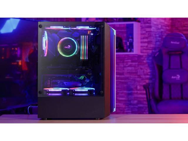 Eleva tu juego con el gabinete AeroCool BIONIC G-BK-V2 RGB. Su diseño de panel frontal RGB Y UN VENTILADOR RGB preinstalados proporcionan un flujo de aire superior y una impresionante iluminación. Comodidad de 3 puertos USB y gran espacio.