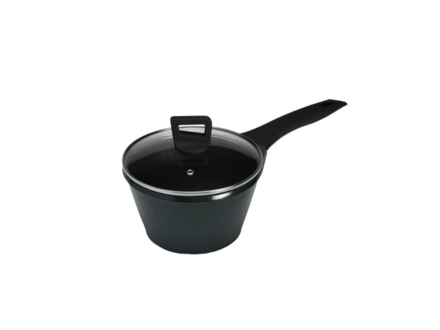 Cocina con facilidad y estilo con la Olla con Mango Antiadherente COMET 18cm Negro. Su superficie antiadherente facilita la limpieza y evita que los alimentos se peguen. Además, su mango antiadherente te ofrece un agarre cómodo y seguro.