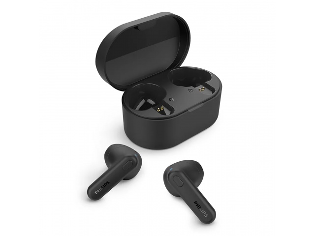 Potencia tu música con los auriculares inalámbricos Philips TAT1138. Su diseño resistente IPX4 y calidad de sonido te acompañan en cada momento. ¡Hazte con ellos y disfruta sin límites!