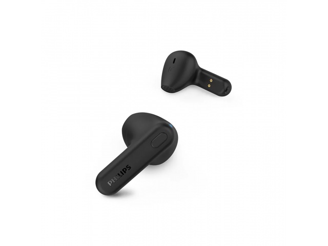 Potencia tu música con los auriculares inalámbricos Philips TAT1138. Su diseño resistente IPX4 y calidad de sonido te acompañan en cada momento. ¡Hazte con ellos y disfruta sin límites!