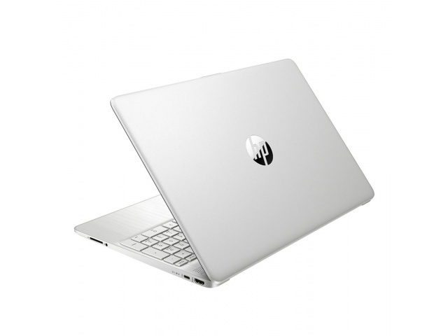 Imagen del HP Notebook 15-EF1033CA, un laptop con pantalla de 15.6 pulgadas y resolución Full HD de 1920 x 1080 píxeles. Equipado con procesador AMD Athlon Gold 3150U, 8GB de RAM y 512GB SSD. Diseño en color plateado, ligero y portátil, ideal para trabajo